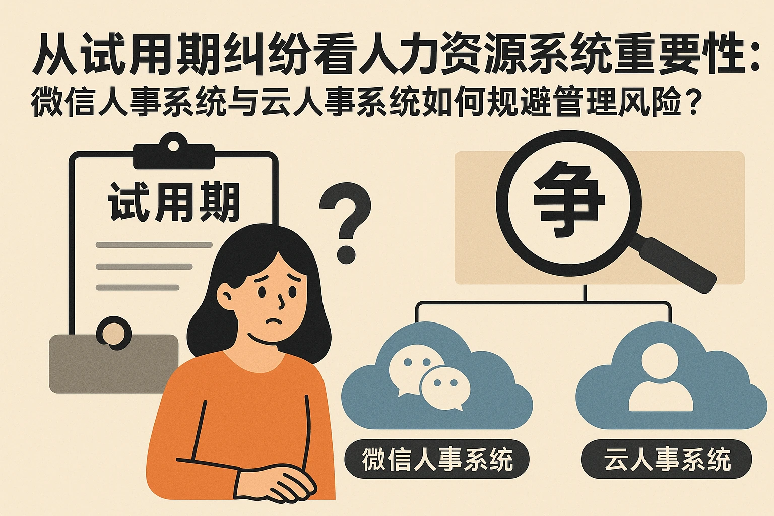 从试用期纠纷看人力资源系统的重要性:微信人事系统与云人事系统如何规避管理风险?