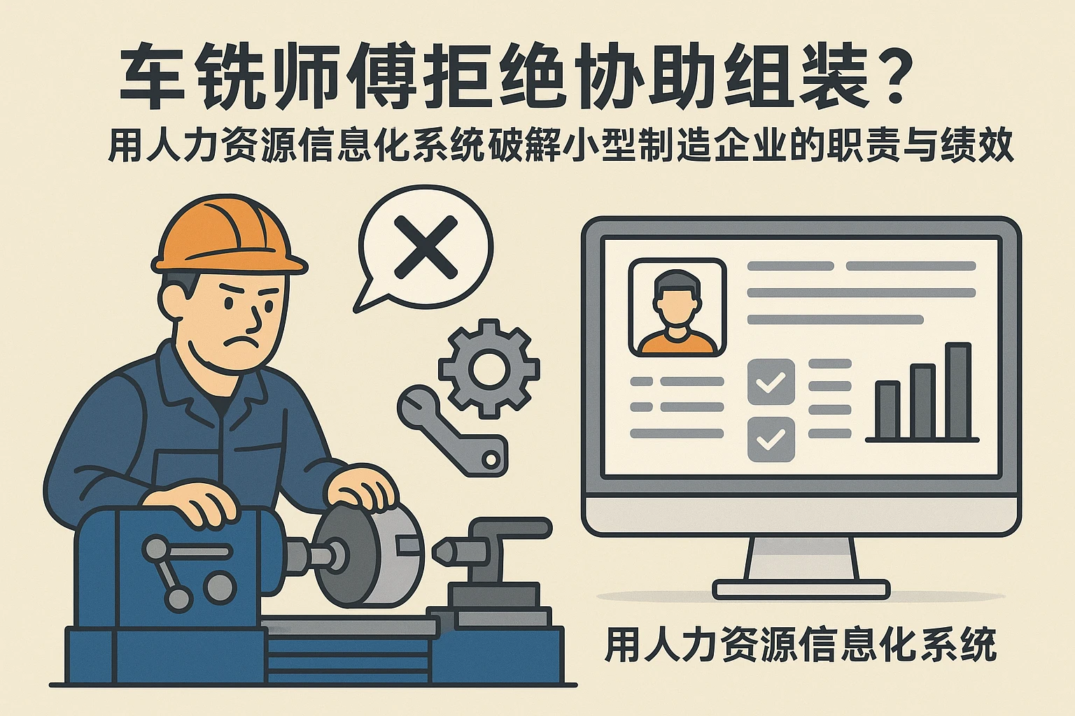 车铣师傅拒绝协助组装？用人力资源信息化系统破解小型制造企业的职责与绩效难题