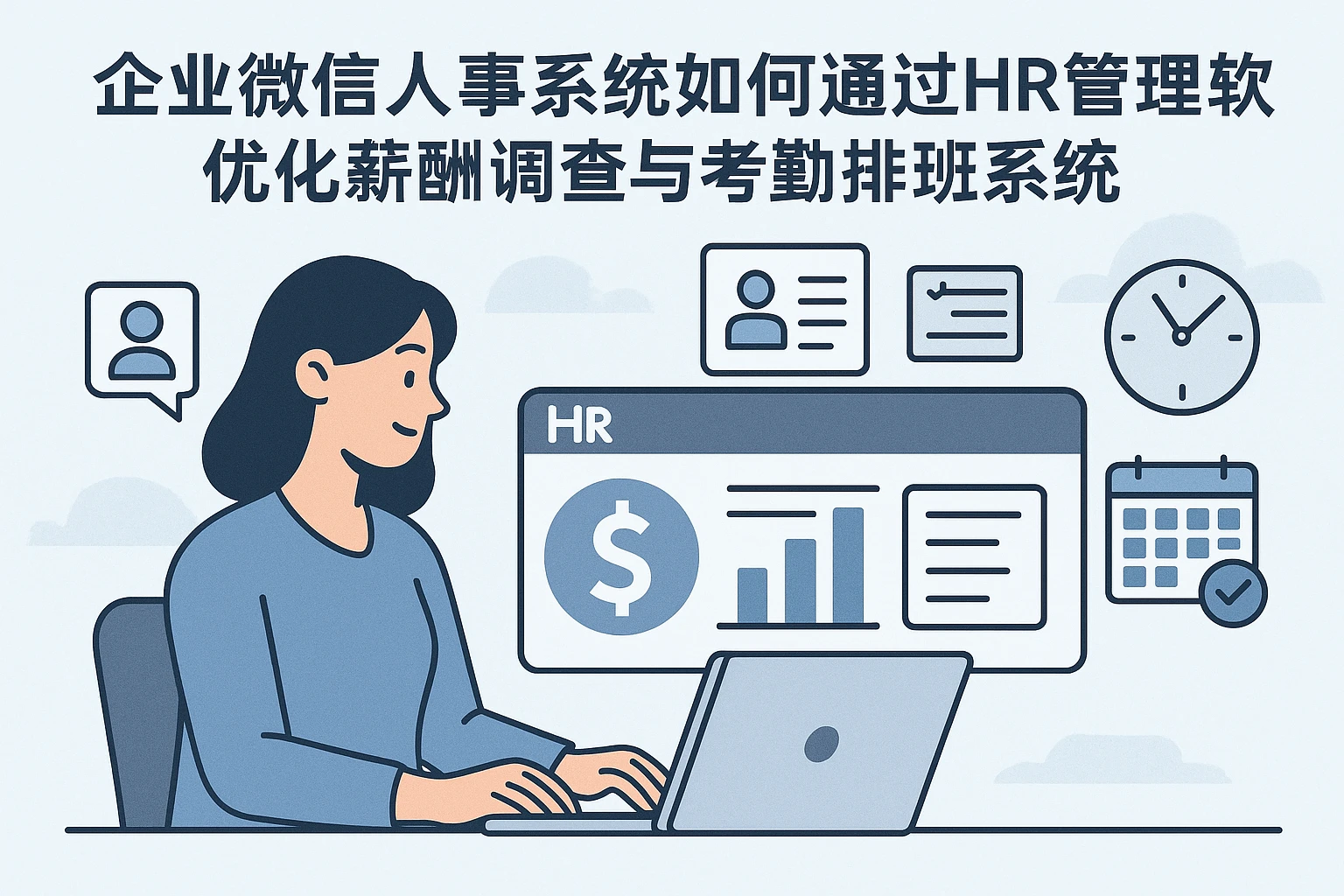 企业微信人事系统如何通过HR管理软件优化薪酬调查与考勤排班系统