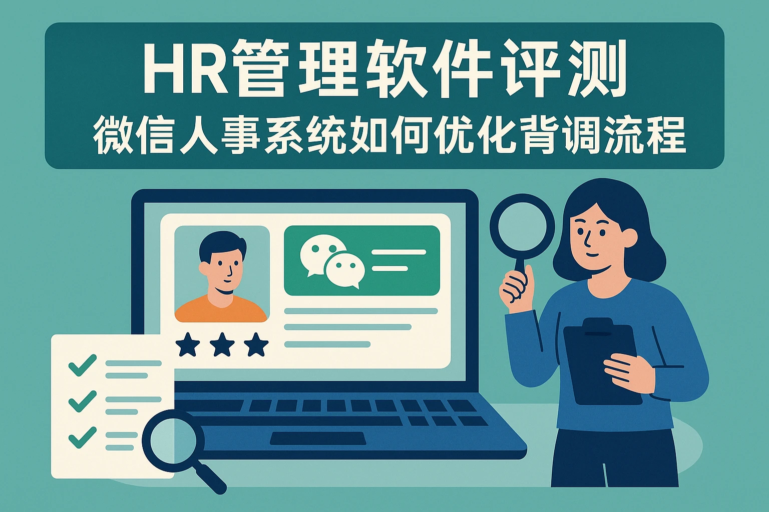 HR管理软件评测：微信人事系统如何优化背调流程