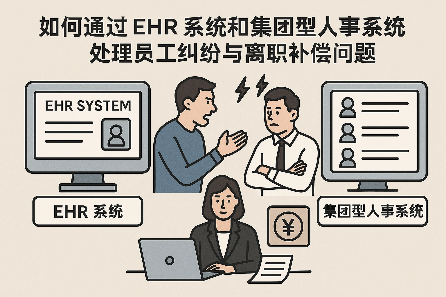 如何通过EHR系统和集团型人事系统处理员工纠纷与离职补偿问题