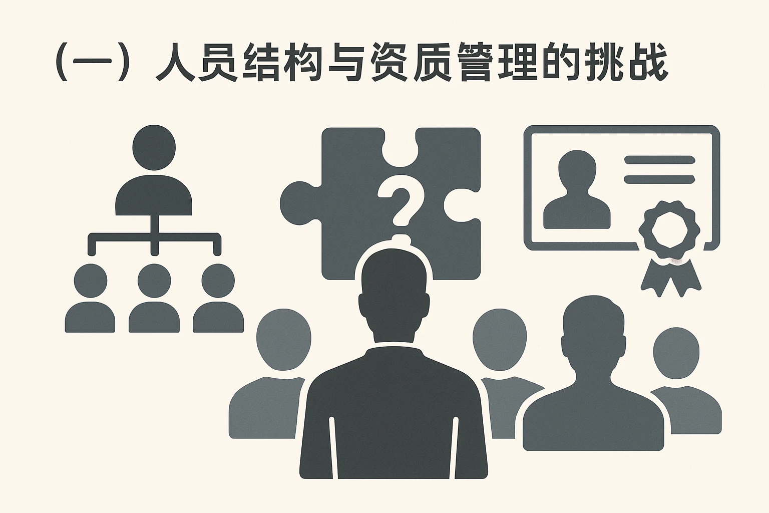 （一）人员结构与资质管理的挑战