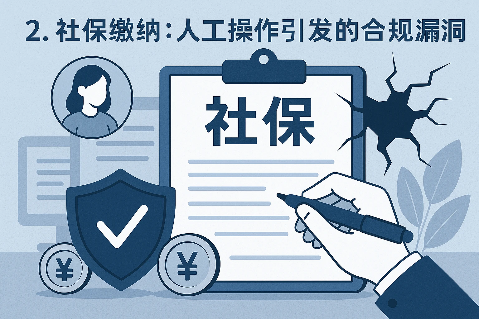 2. 社保缴纳：人工操作引发的合规漏洞