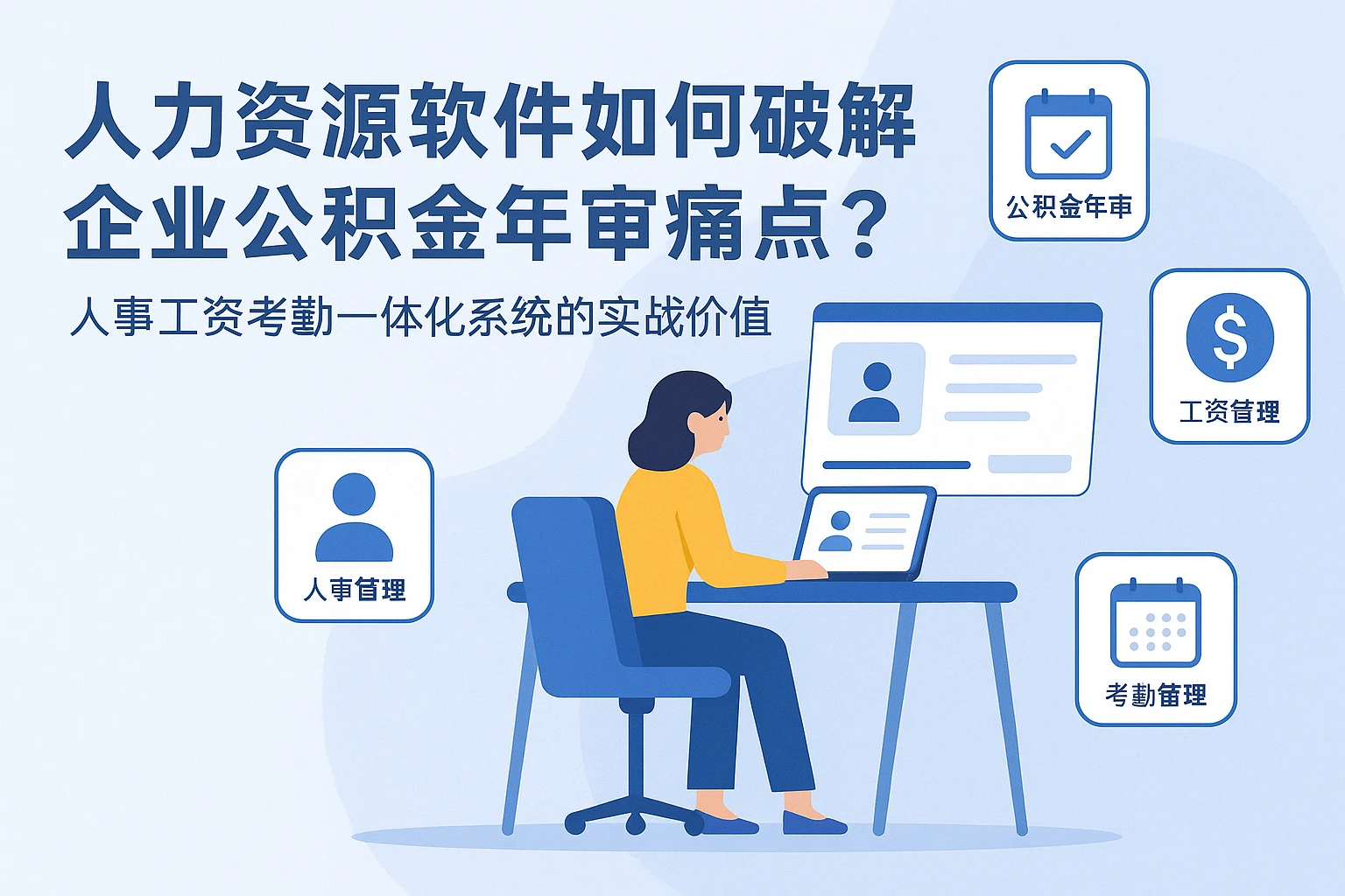 人力资源软件如何破解企业公积金年审痛点?人事工资考勤一体化系统的实战价值