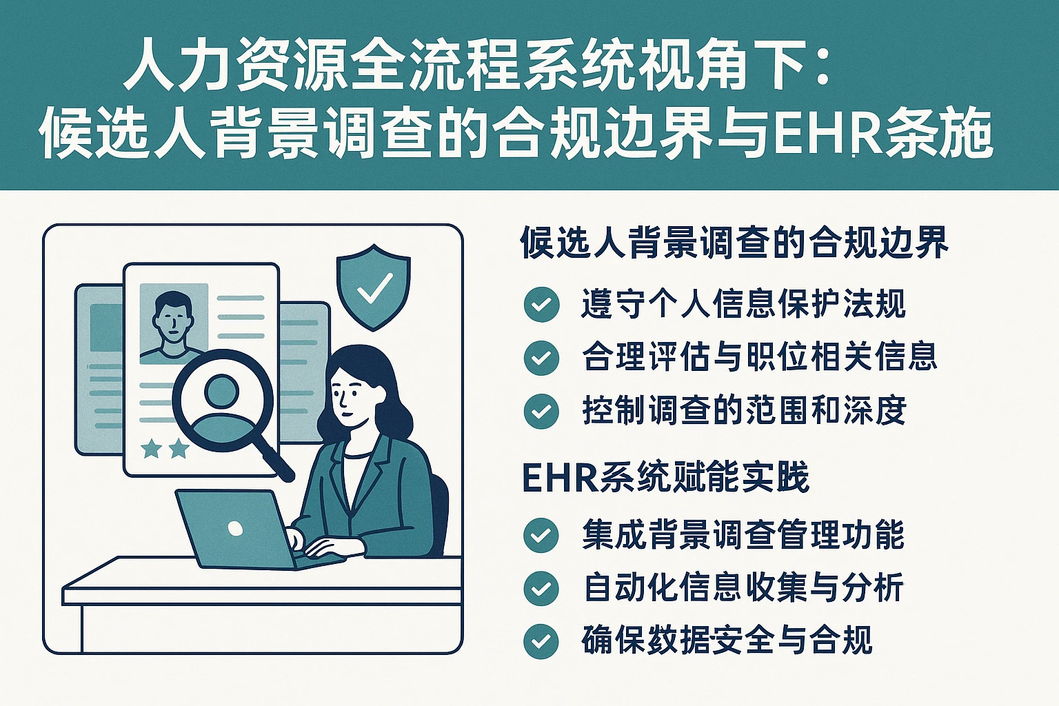 人力资源全流程系统视角下:候选人背景调查的合规边界与EHR系统赋能实践