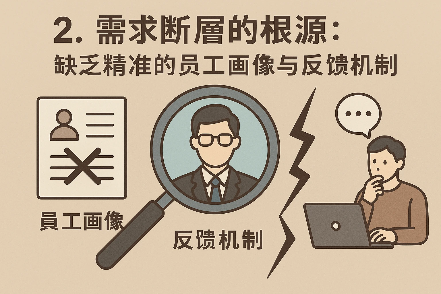 2. 需求断层的根源：缺乏精准的员工画像与反馈机制
