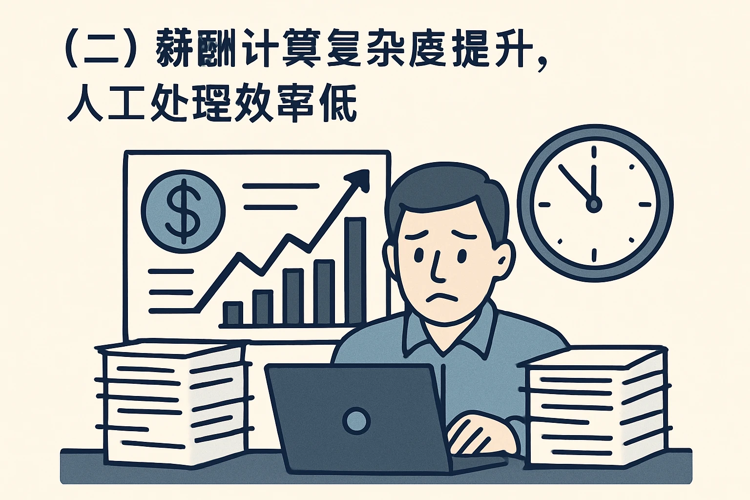 （二）薪酬计算复杂度提升，人工处理效率低