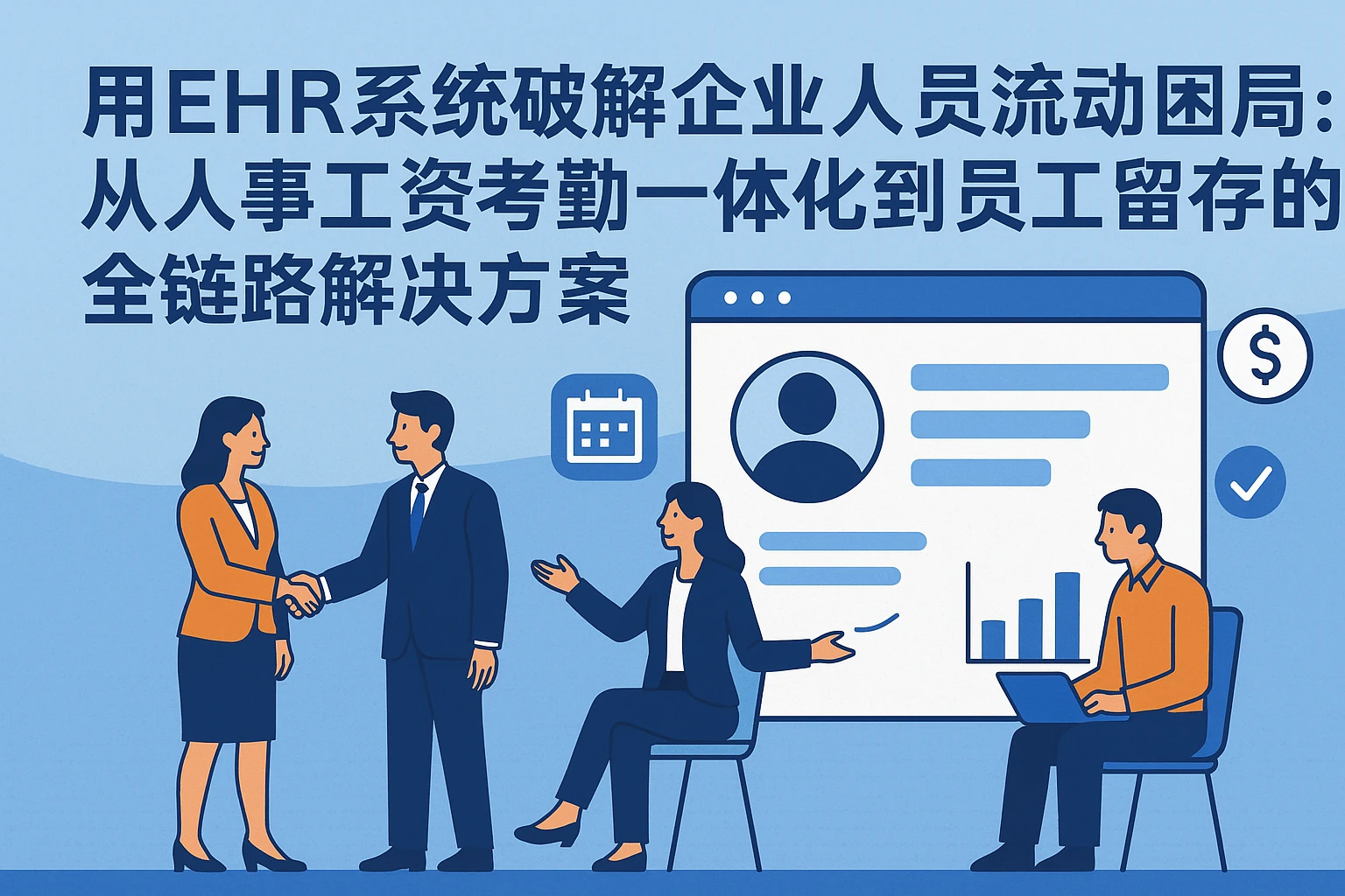 用EHR系统破解企业人员流动困局:从人事工资考勤一体化到员工留存的全链路解决方案