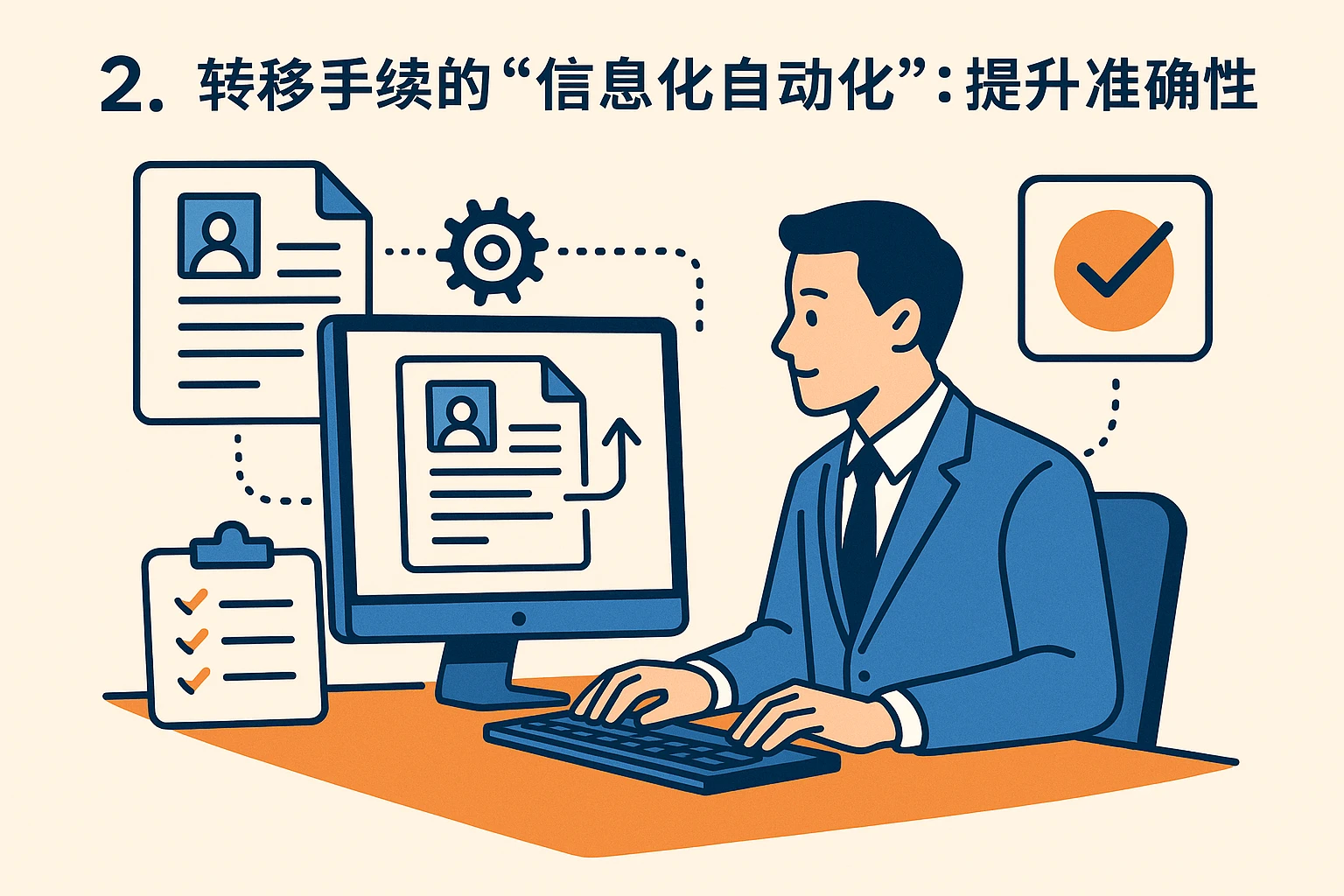 2. 转移手续的“信息化自动化”：提升准确性