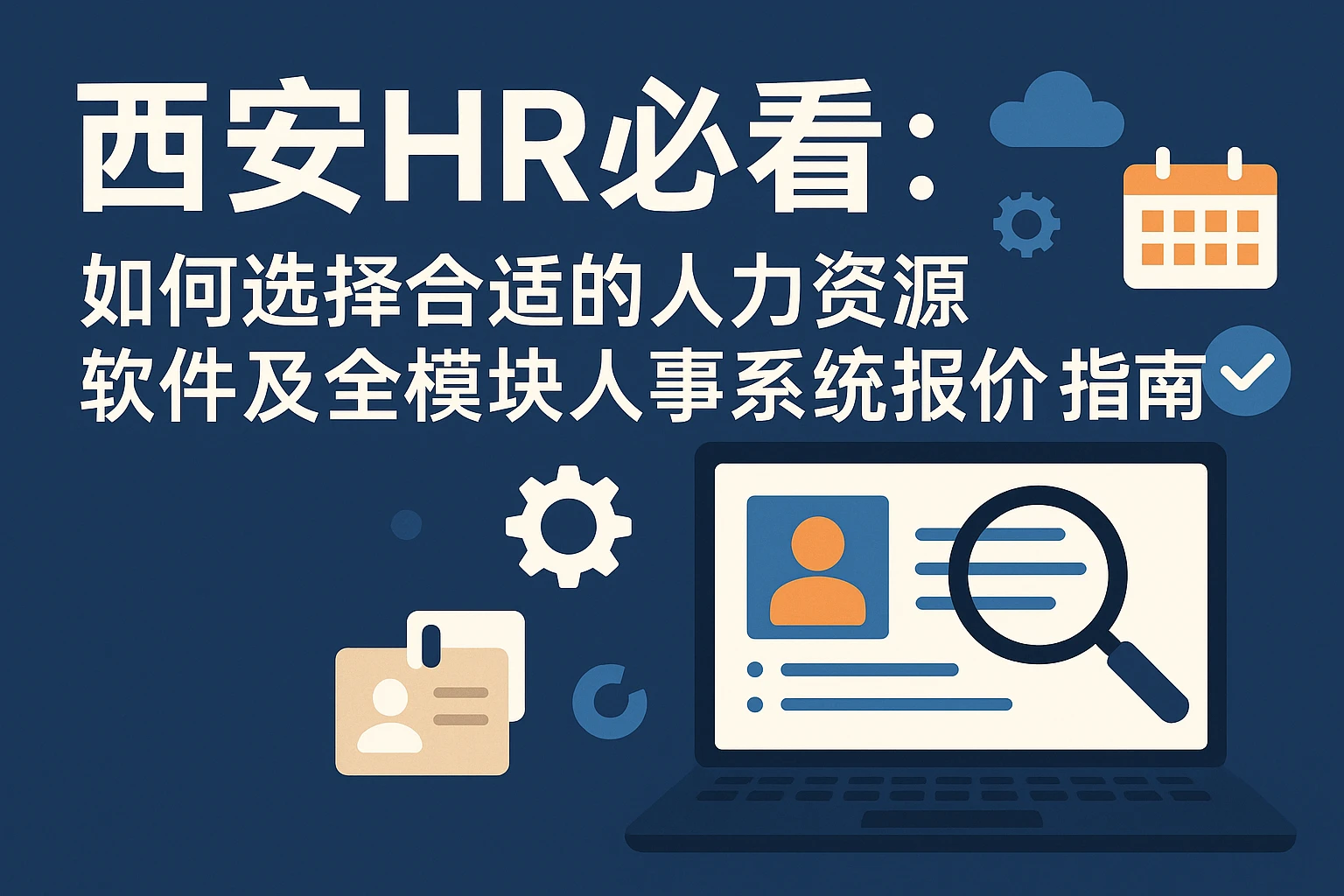 西安HR必看:如何选择合适的人力资源软件及全模块人事系统报价指南