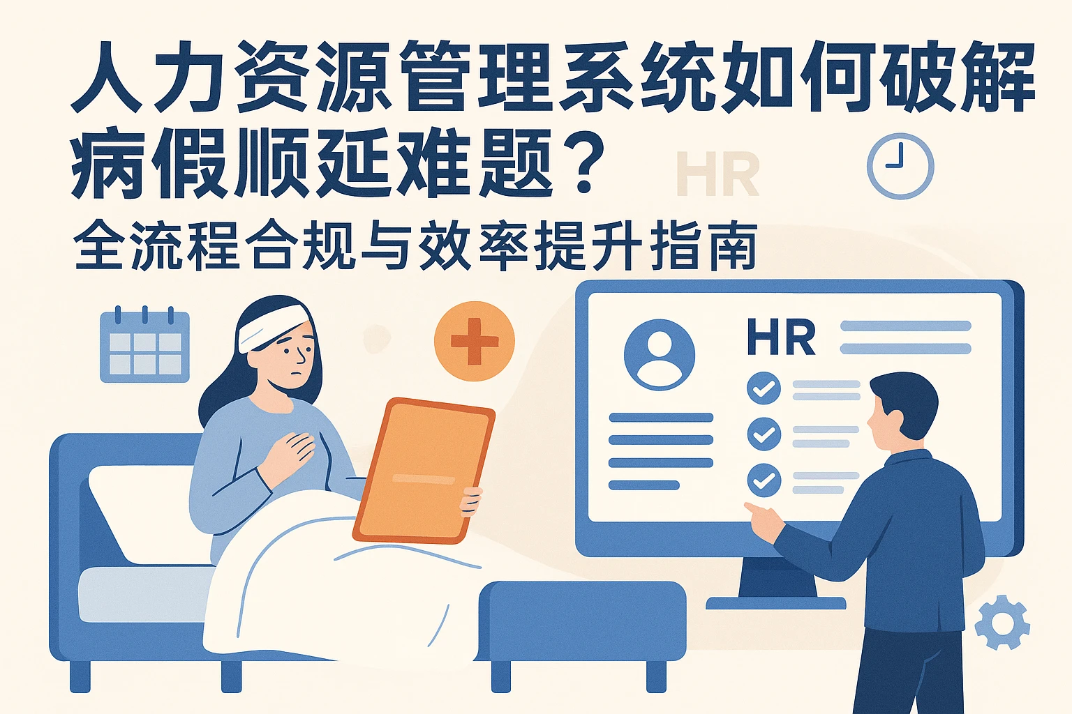 人力资源管理系统如何破解病假顺延难题？全流程合规与效率提升指南