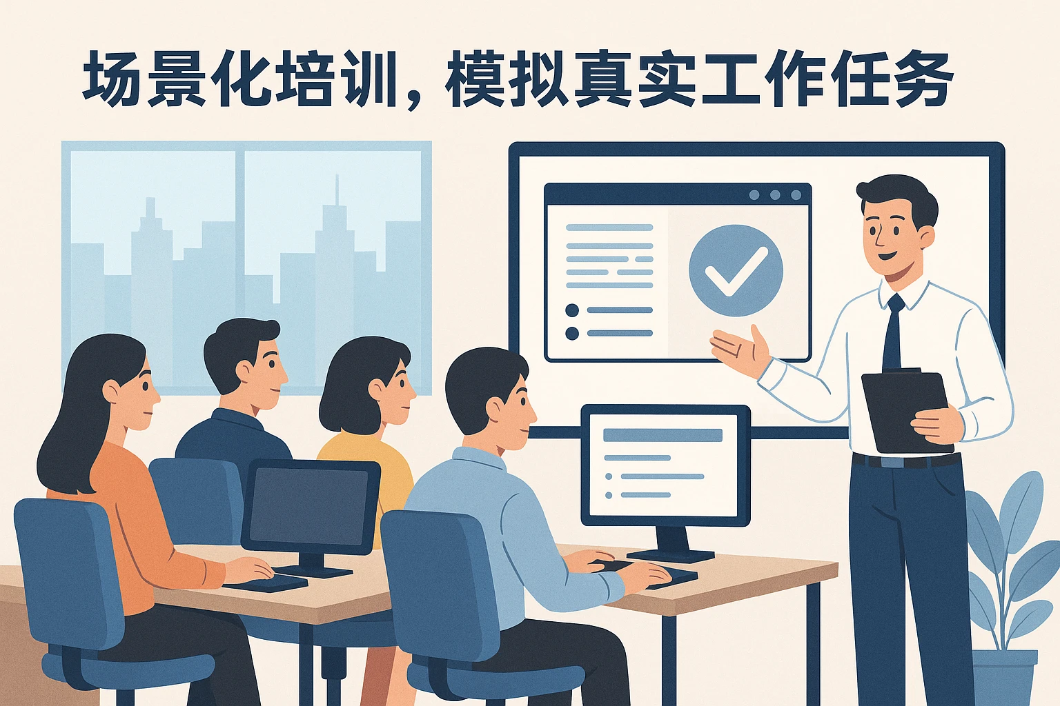 2. 场景化培训,模拟真实工作任务