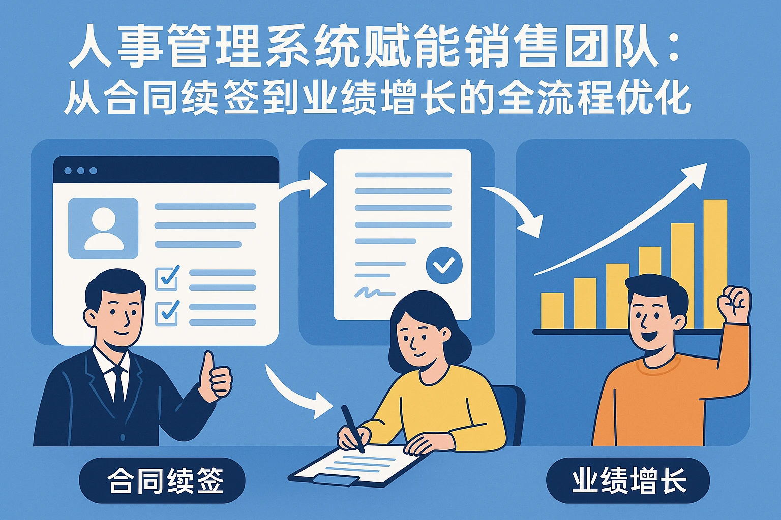 人事管理系统赋能销售团队：从合同续签到业绩增长的全流程优化