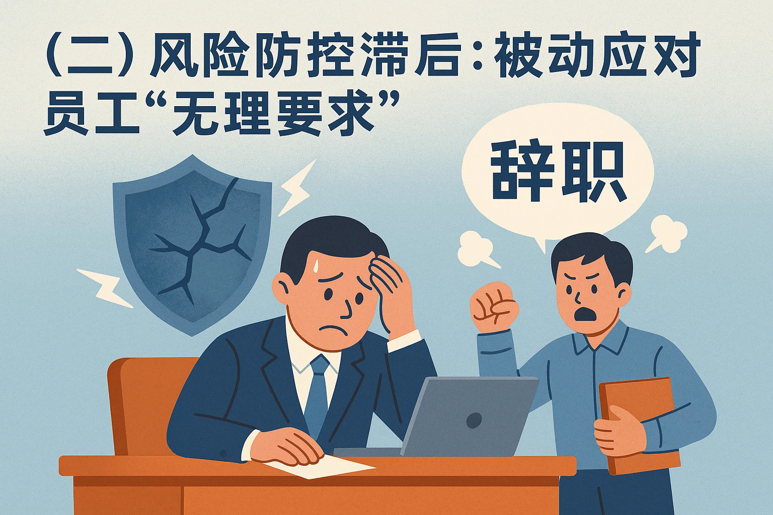 (二)风险防控滞后:被动应对员工“无理要求”