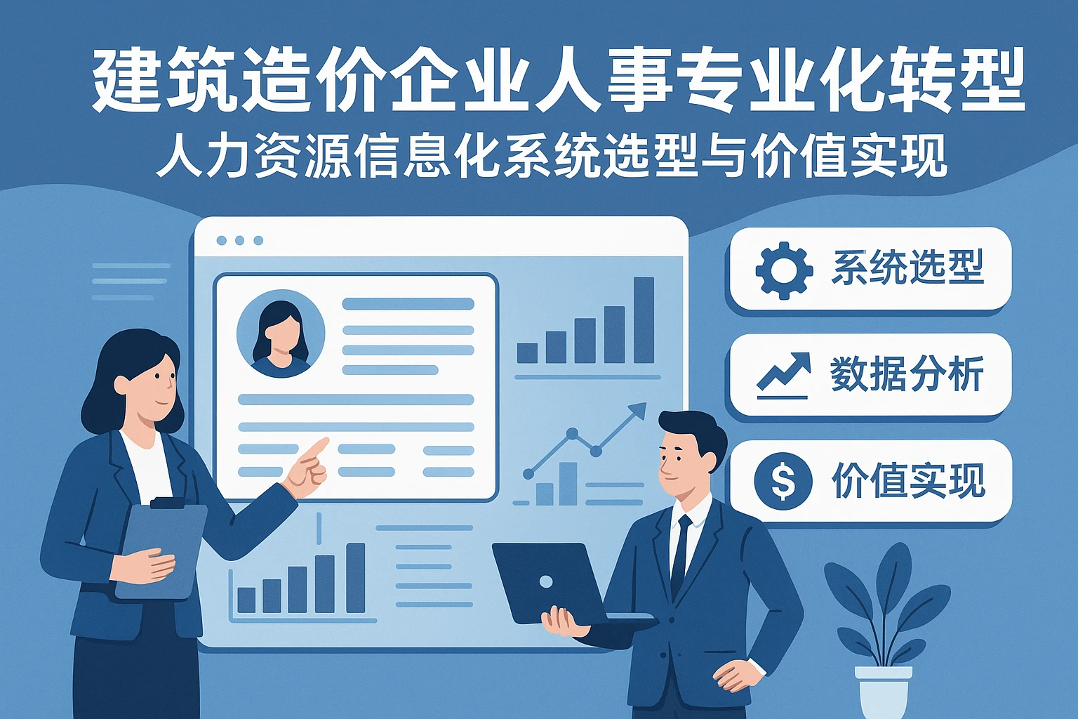 建筑造价企业人事专业化转型:人力资源信息化系统选型与价值实现