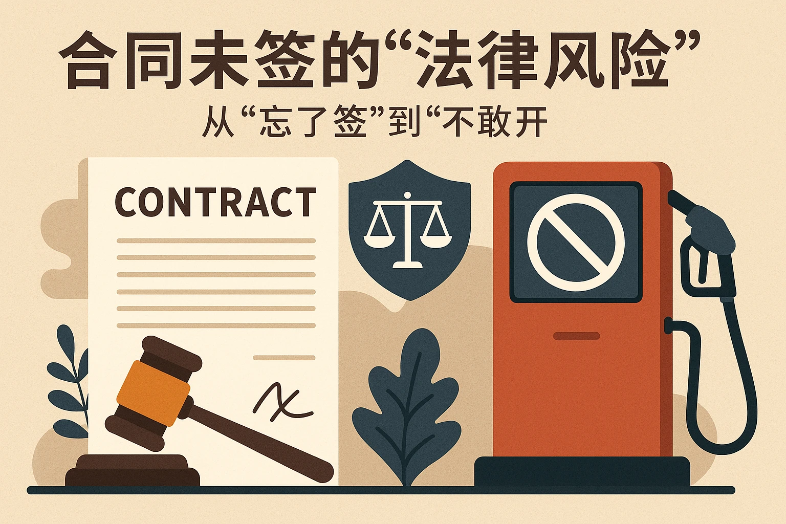 2. 合同未签的“法律风险”：从“忘了签”到“不敢开”