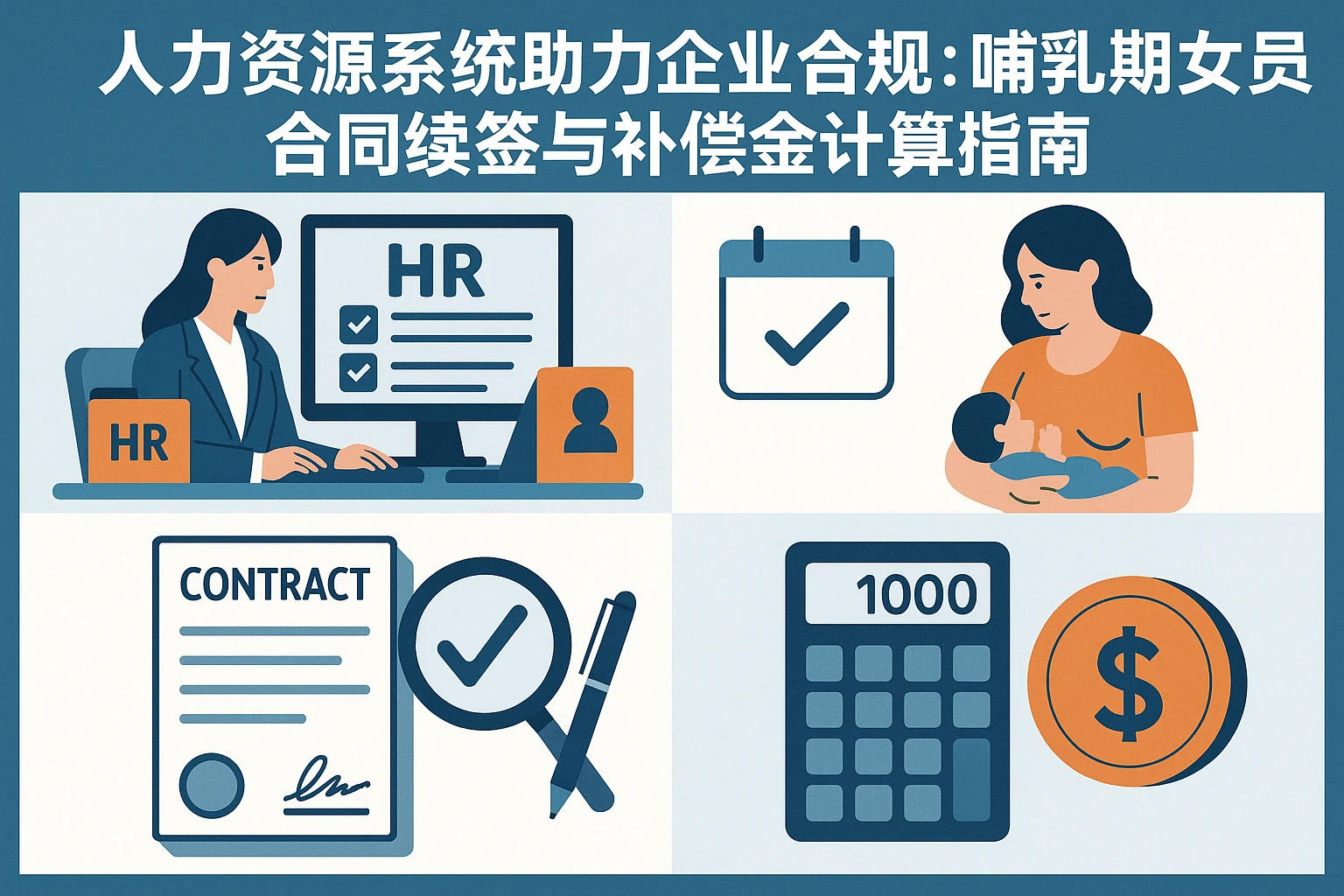 人力资源系统助力企业合规:哺乳期女员工合同续签与补偿金计算指南