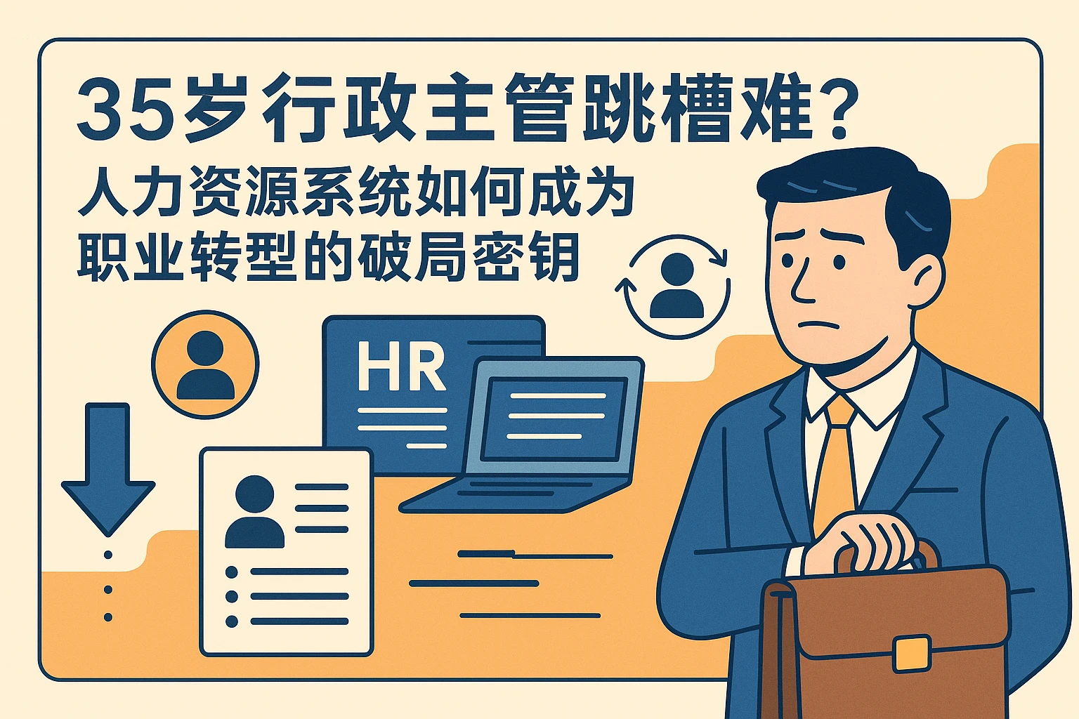 35岁行政主管跳槽难?人力资源系统如何成为职业转型的破局密钥