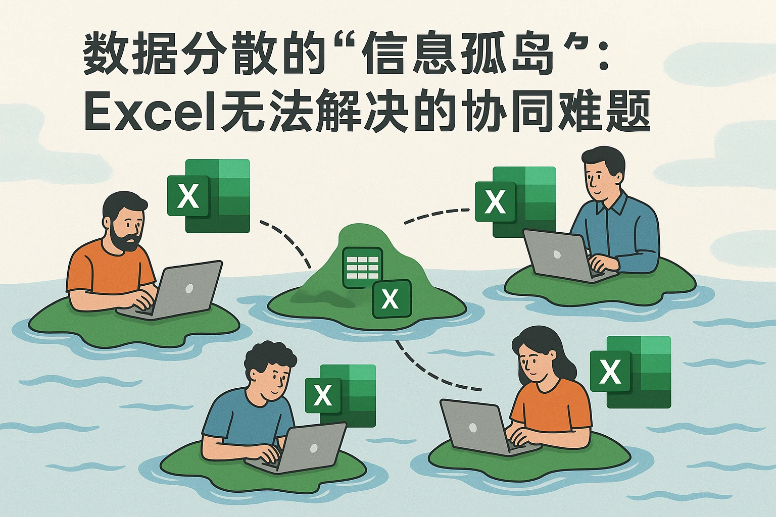 2. 数据分散的“信息孤岛”：Excel无法解决的协同难题