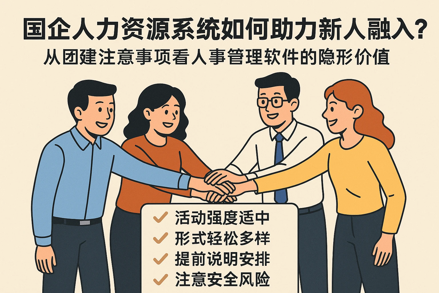 国企人力资源系统如何助力新人融入?从团建注意事项看人事管理软件的隐形价值
