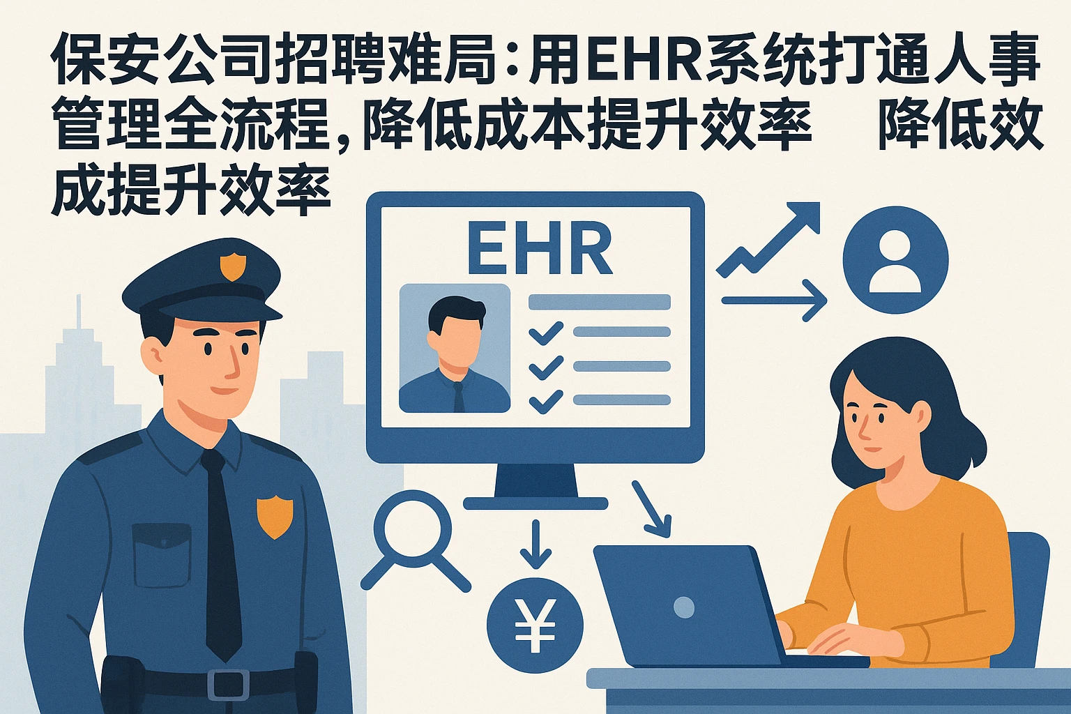 保安公司招聘难破局:用EHR系统打通人事管理全流程,降低成本提升效率