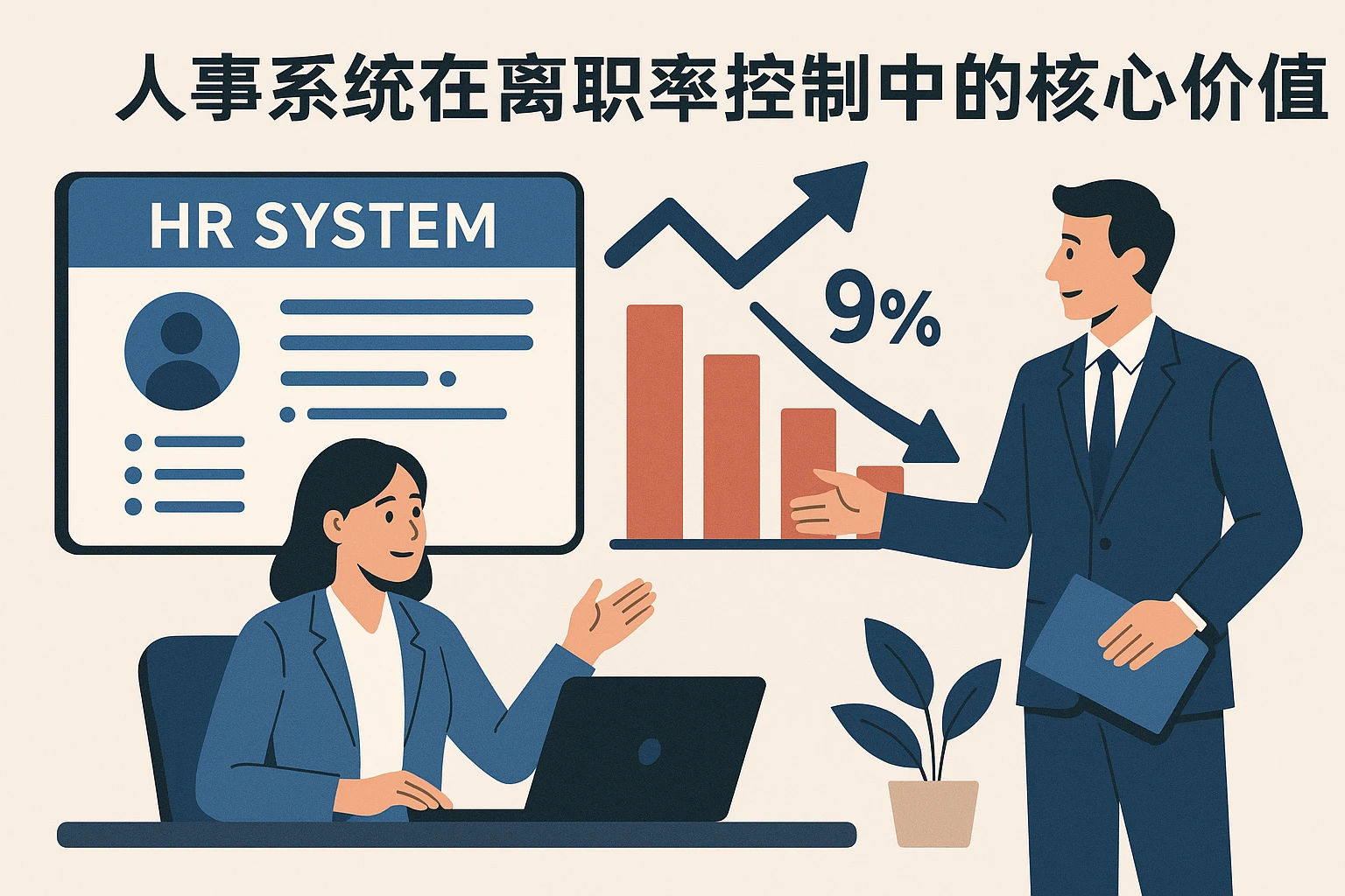 人事系统在离职率控制中的核心价值