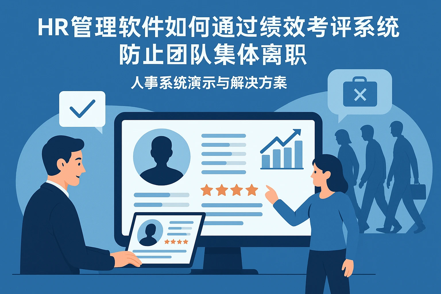 HR管理软件如何通过绩效考评系统防止团队集体离职 - 人事系统演示与解决方案