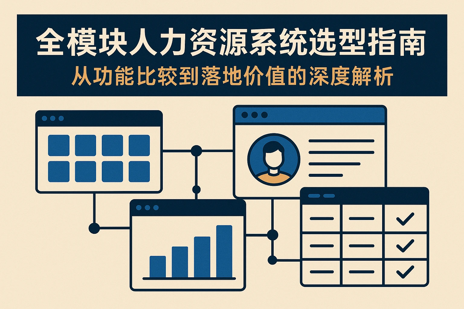 全模块人力资源系统选型指南:从功能比较到落地价值的深度解析