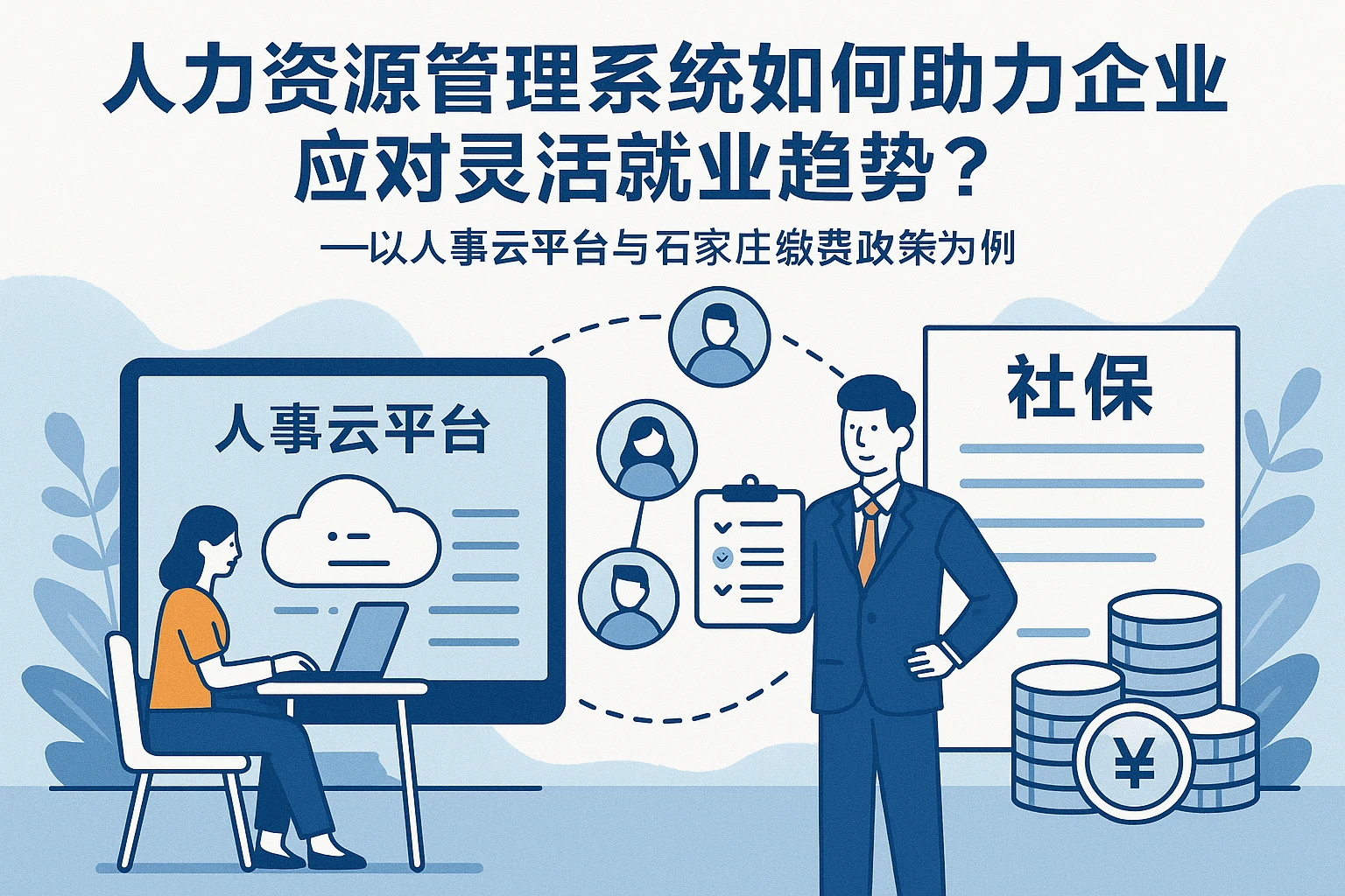 人力资源管理系统如何助力企业应对灵活就业趋势？——以人事云平台与石家庄缴费政策为例