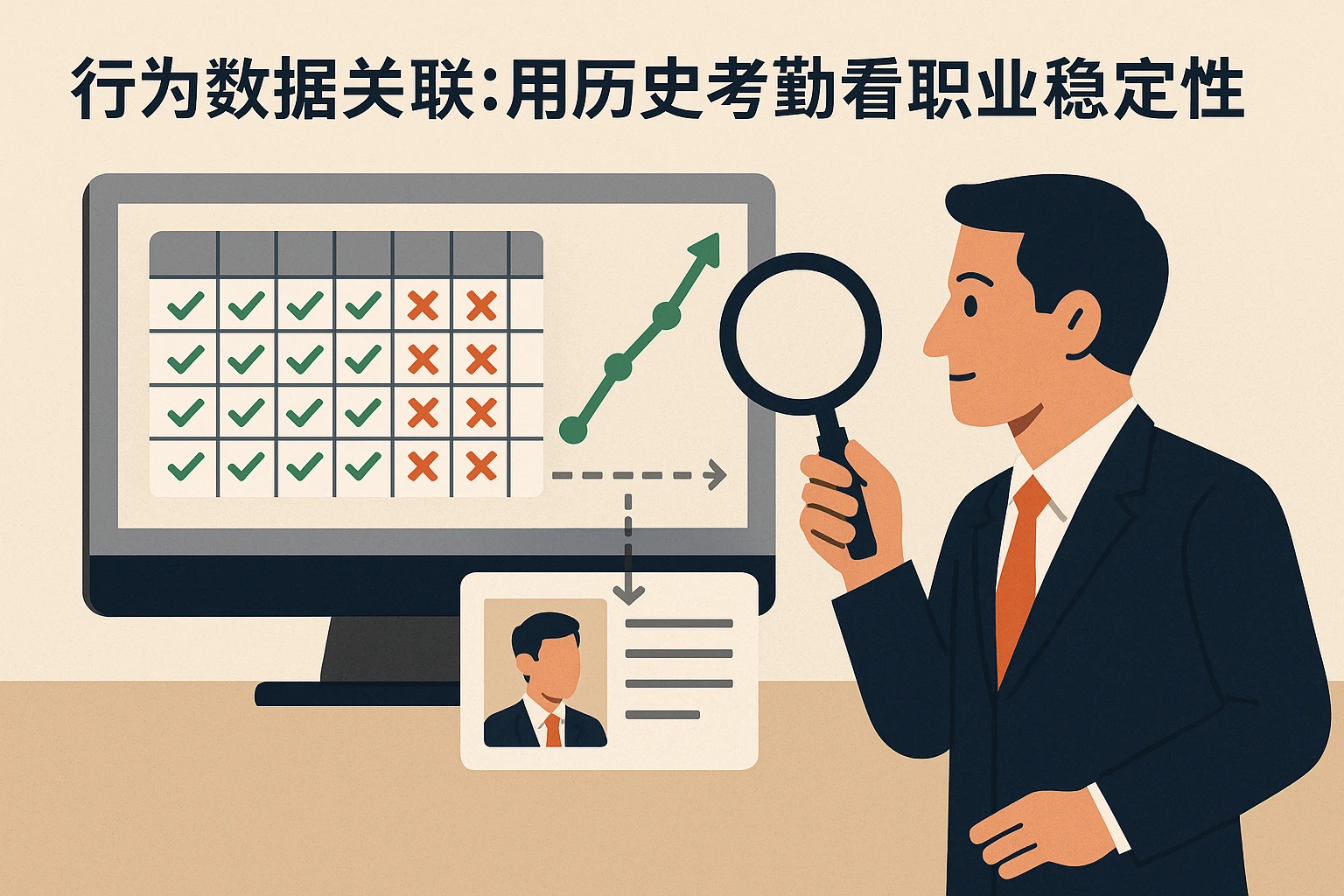 2. 行为数据关联:用历史考勤看职业稳定性
