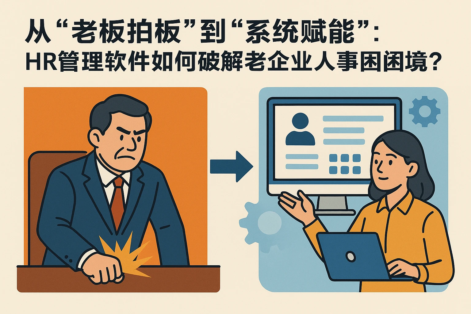 从“老板拍板”到“系统赋能”:HR管理软件如何破解老企业人事困境?