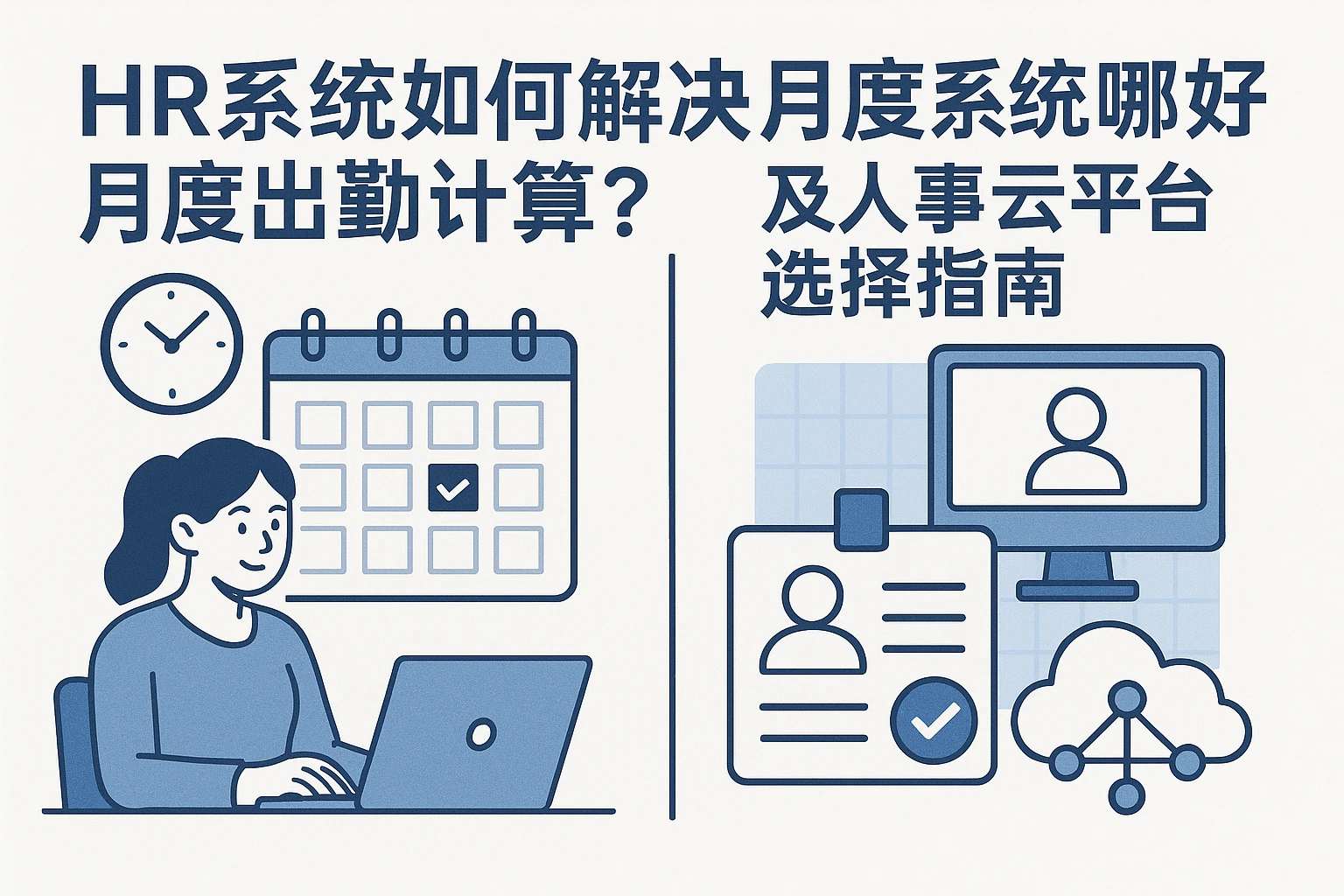 HR系统如何解决月度出勤计算难题？人事系统哪家好及人事云平台选择指南