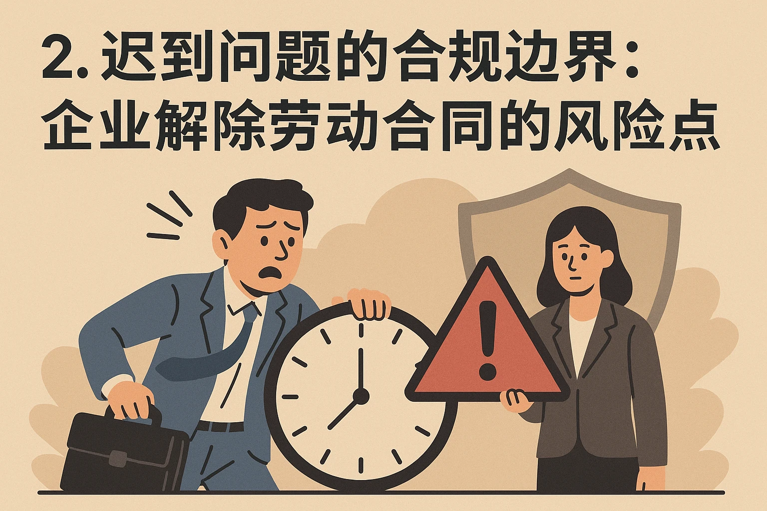 2. 迟到问题的合规边界：企业解除劳动合同的风险点