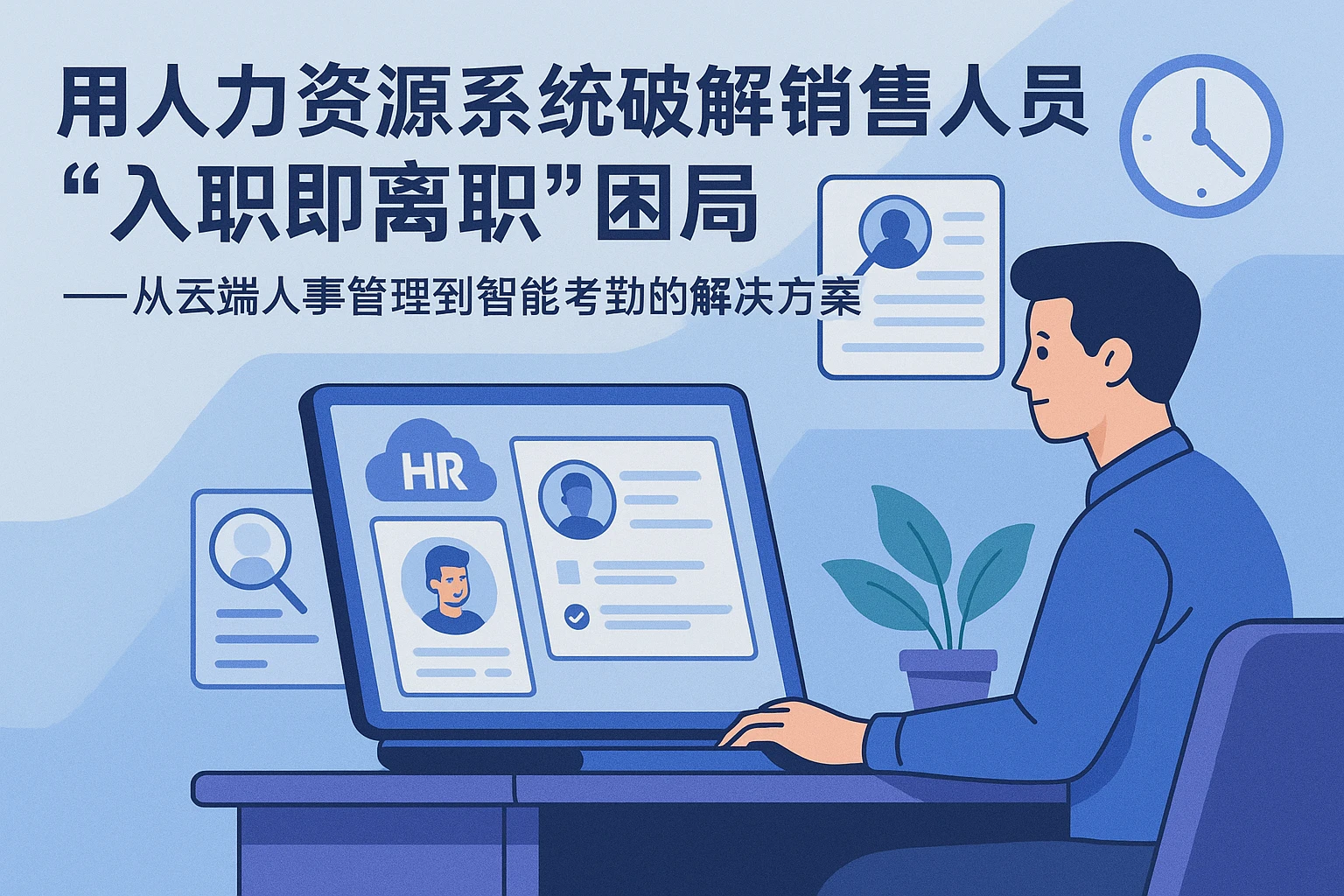 用人力资源系统破解销售人员“入职即离职”困局——从云端人事管理到智能考勤的解决方案