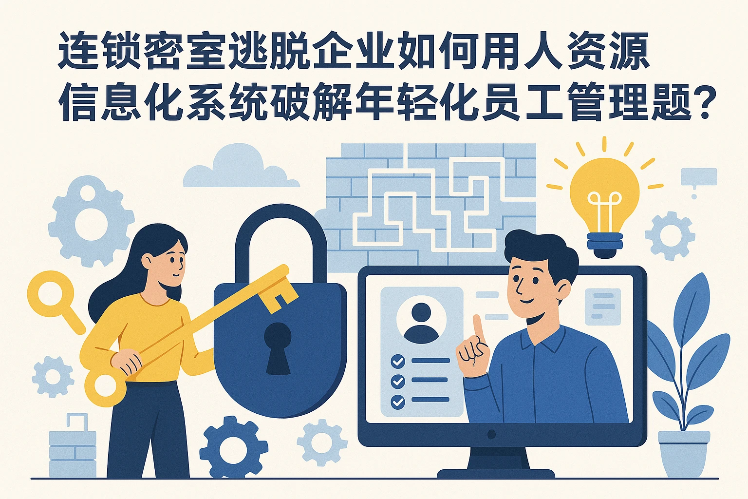 连锁密室逃脱企业如何用人力资源信息化系统破解年轻化员工管理难题？