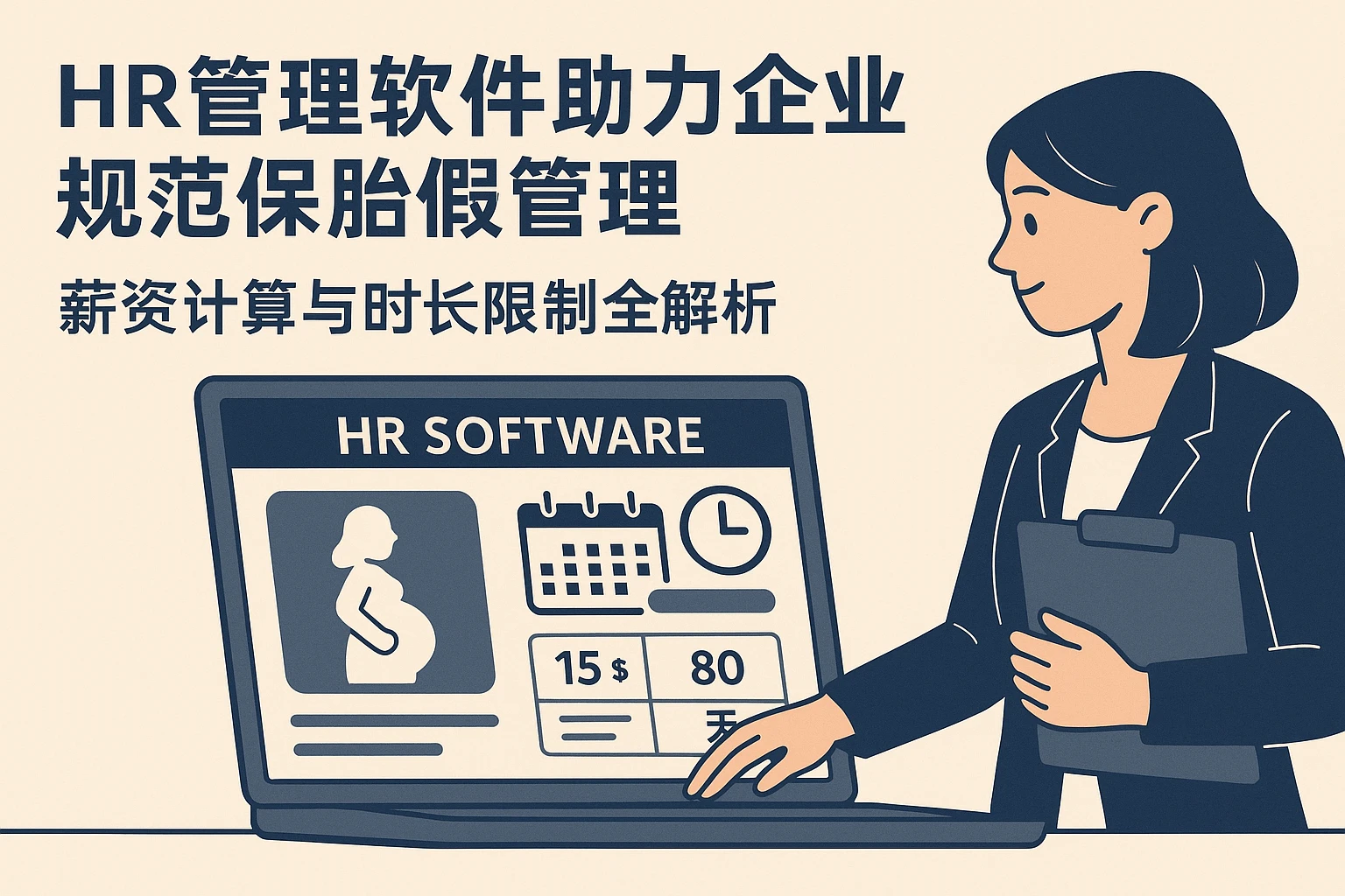 HR管理软件助力企业规范保胎假管理:薪资计算与时长限制全解析