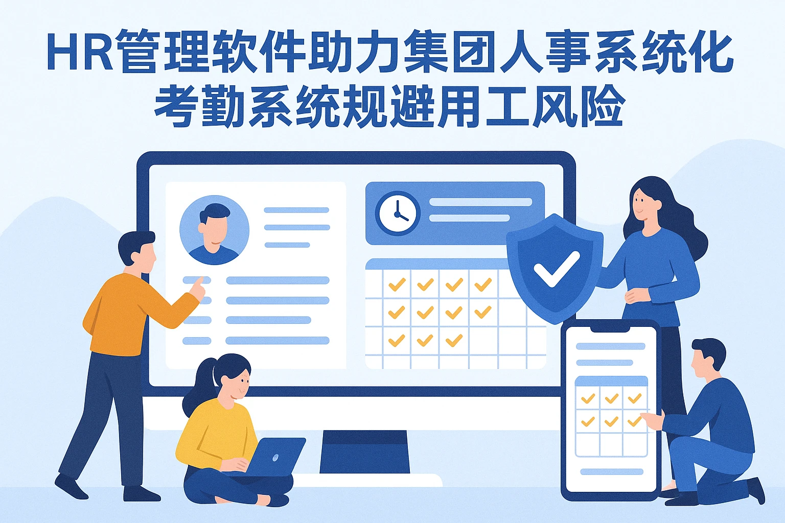 HR管理软件助力集团人事系统优化，考勤系统规避用工风险