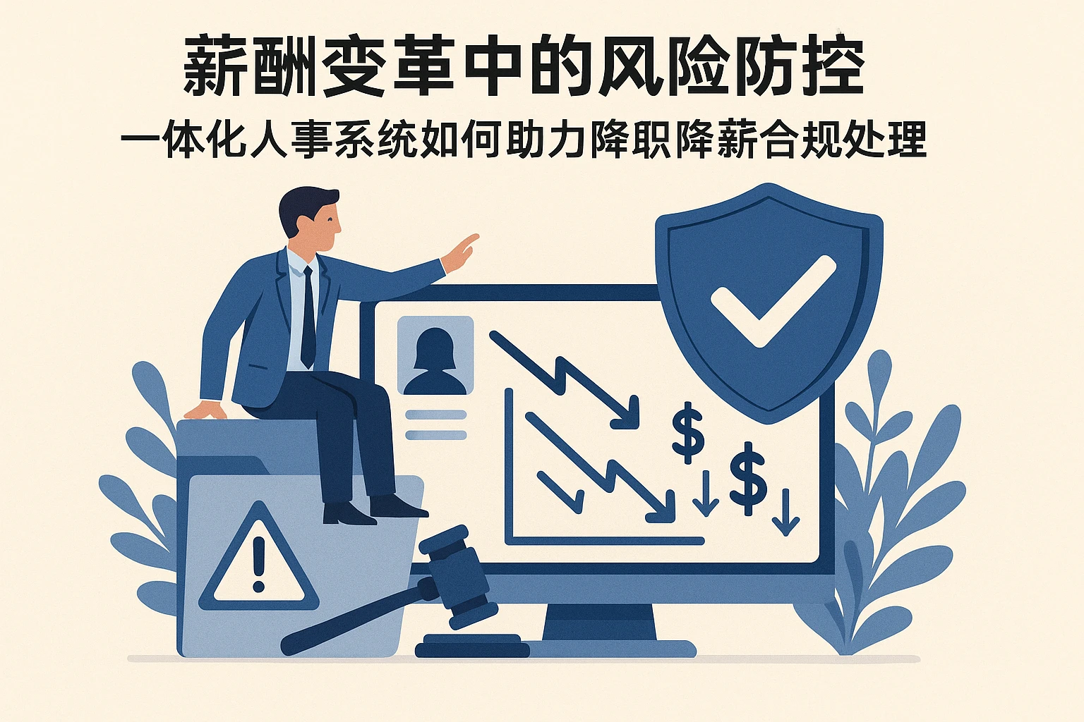 薪酬变革中的风险防控：一体化人事系统如何助力降职降薪合规处理