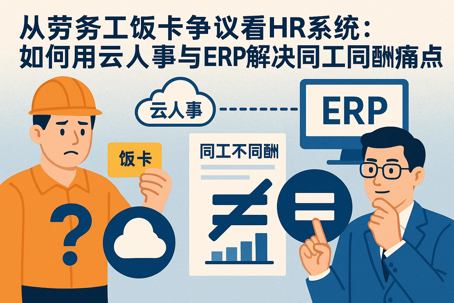 从劳务工饭卡争议看HR系统：如何用云人事与ERP解决同工同酬痛点？