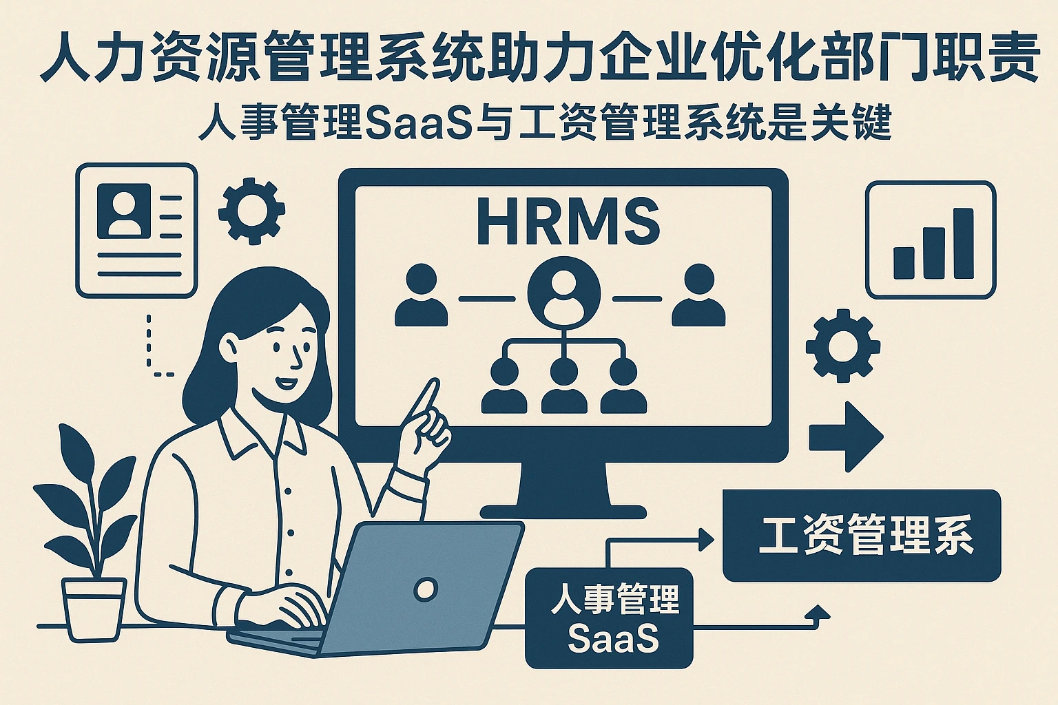 人力资源管理系统助力企业优化部门职责实施，人事管理SaaS与工资管理系统是关键