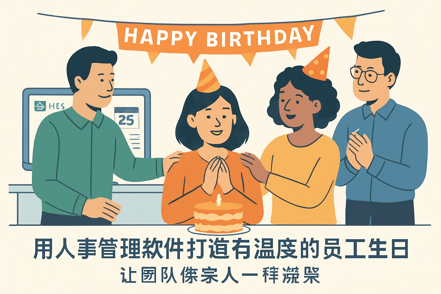 用人事管理软件打造有温度的员工生日:让团队像家人一样凝聚