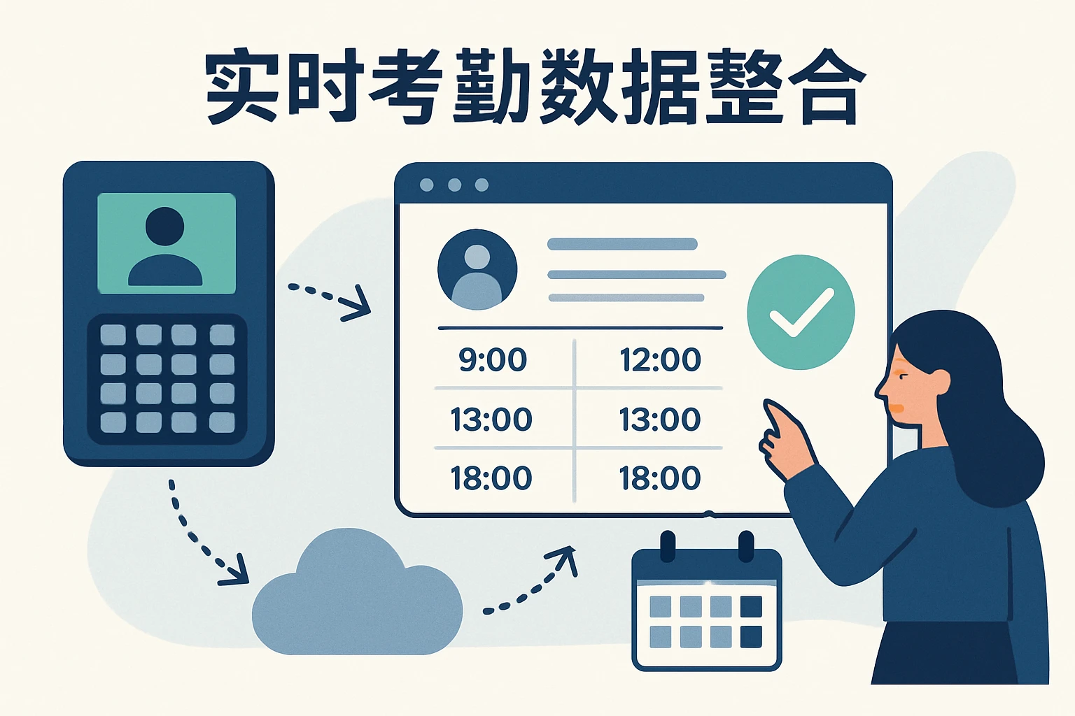 实时考勤数据整合