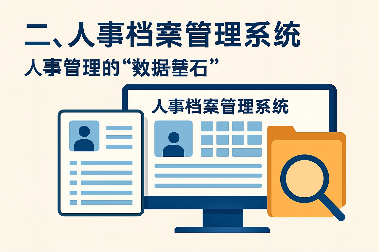 二、人事档案管理系统:人事管理的“数据基石”