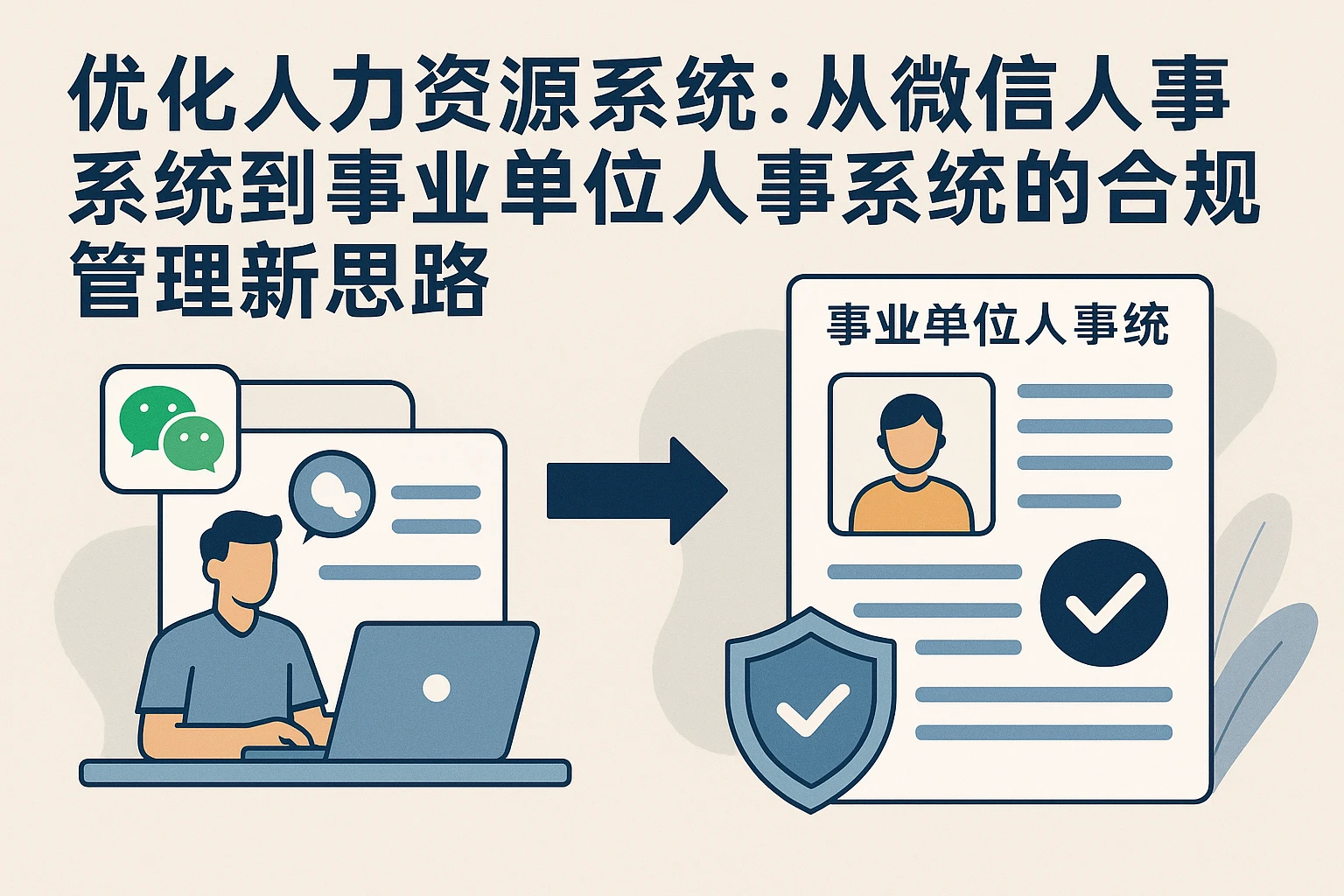 优化人力资源系统:从微信人事系统到事业单位人事系统的合规管理新思路