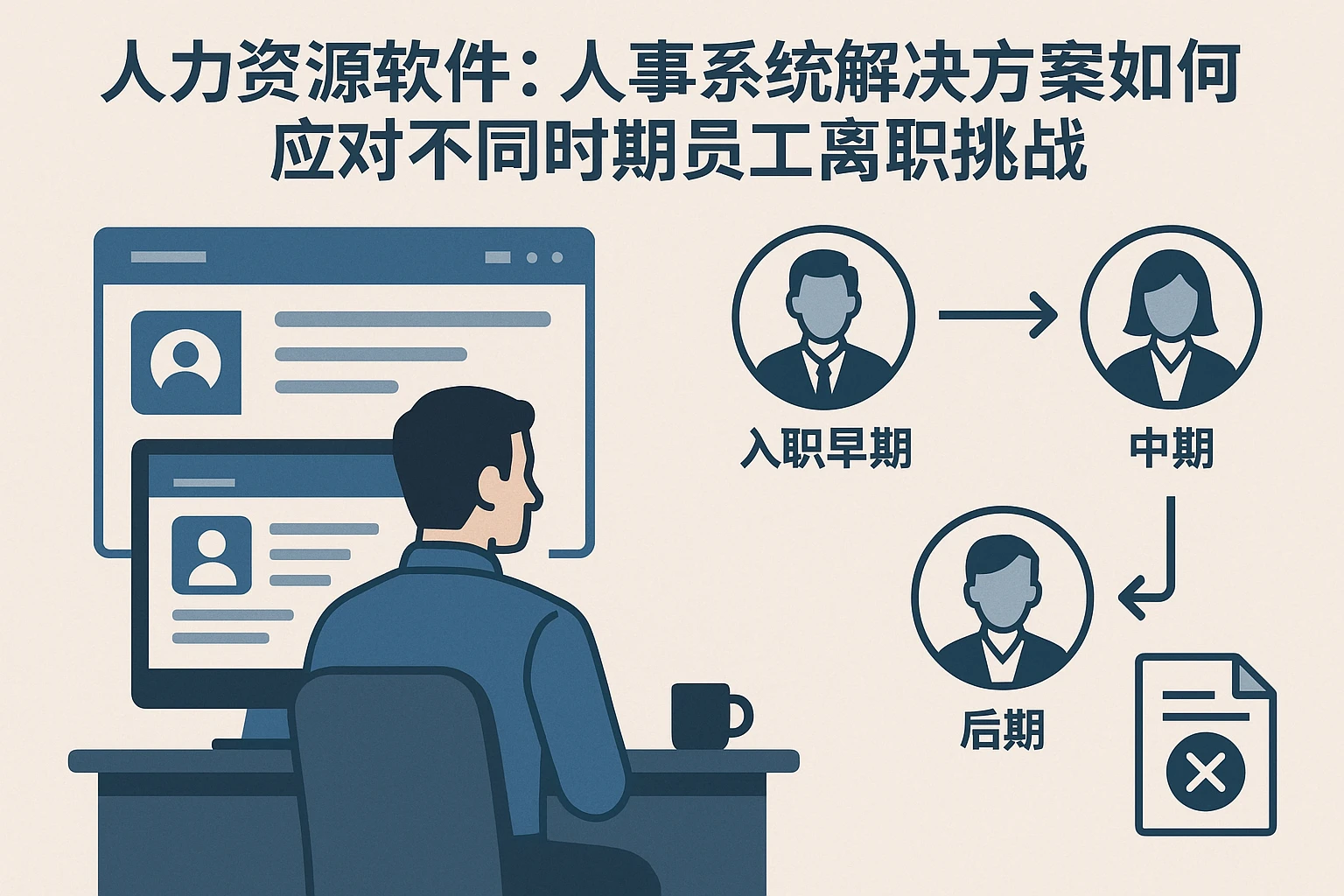 人力资源软件：人事系统解决方案如何应对不同时期员工离职挑战