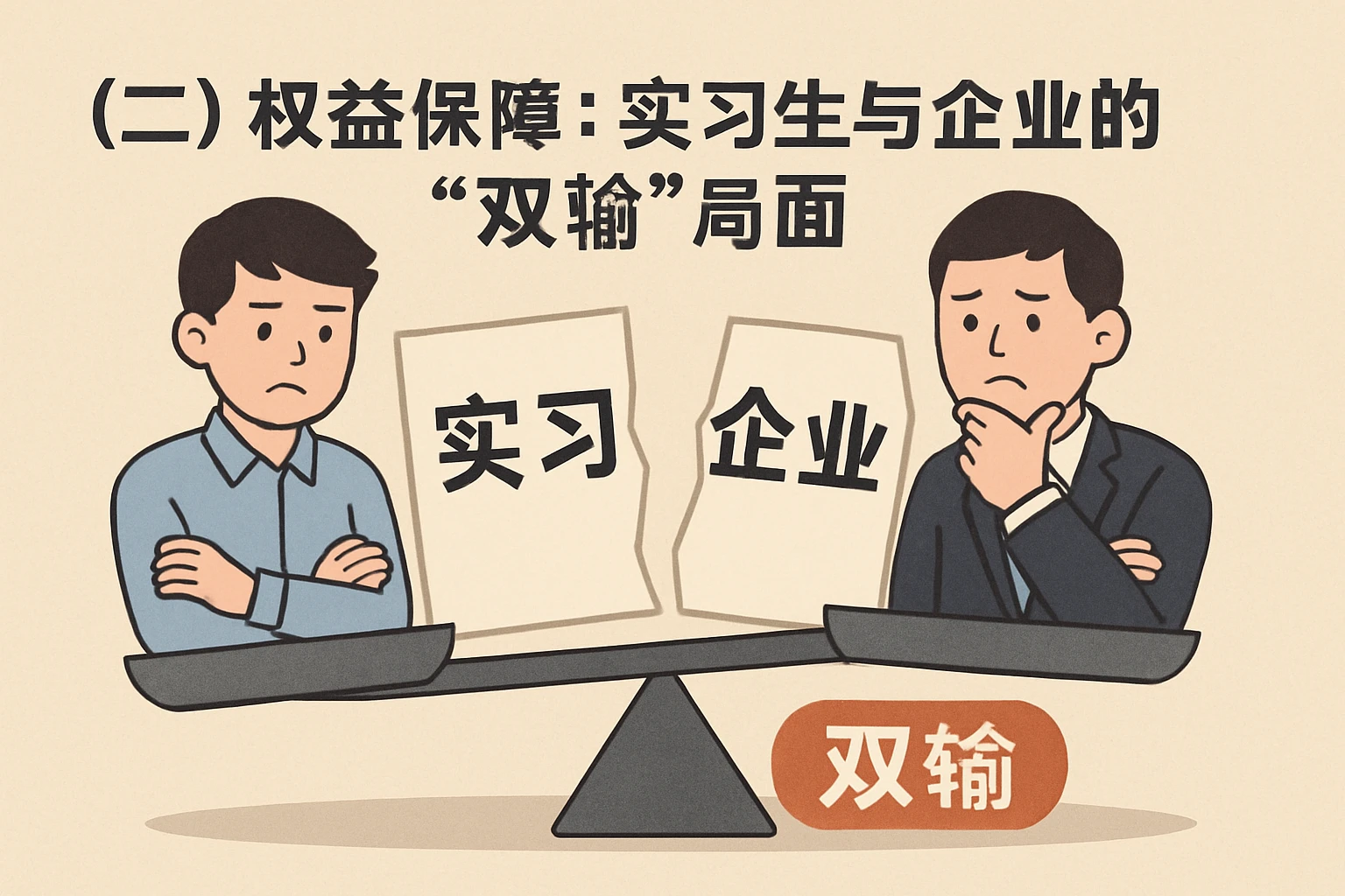 （二）权益保障：实习生与企业的“双输”局面