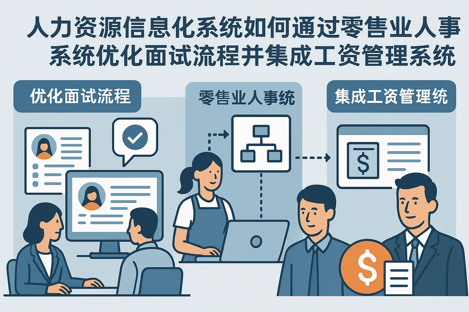 人力资源信息化系统如何通过零售业人事系统优化面试流程并集成工资管理系统