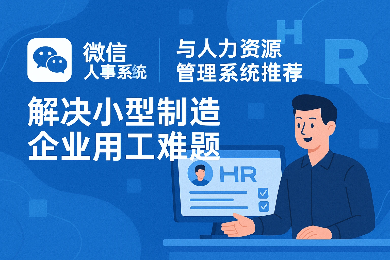微信人事系统与人力资源管理系统推荐：解决小型制造企业用工难题