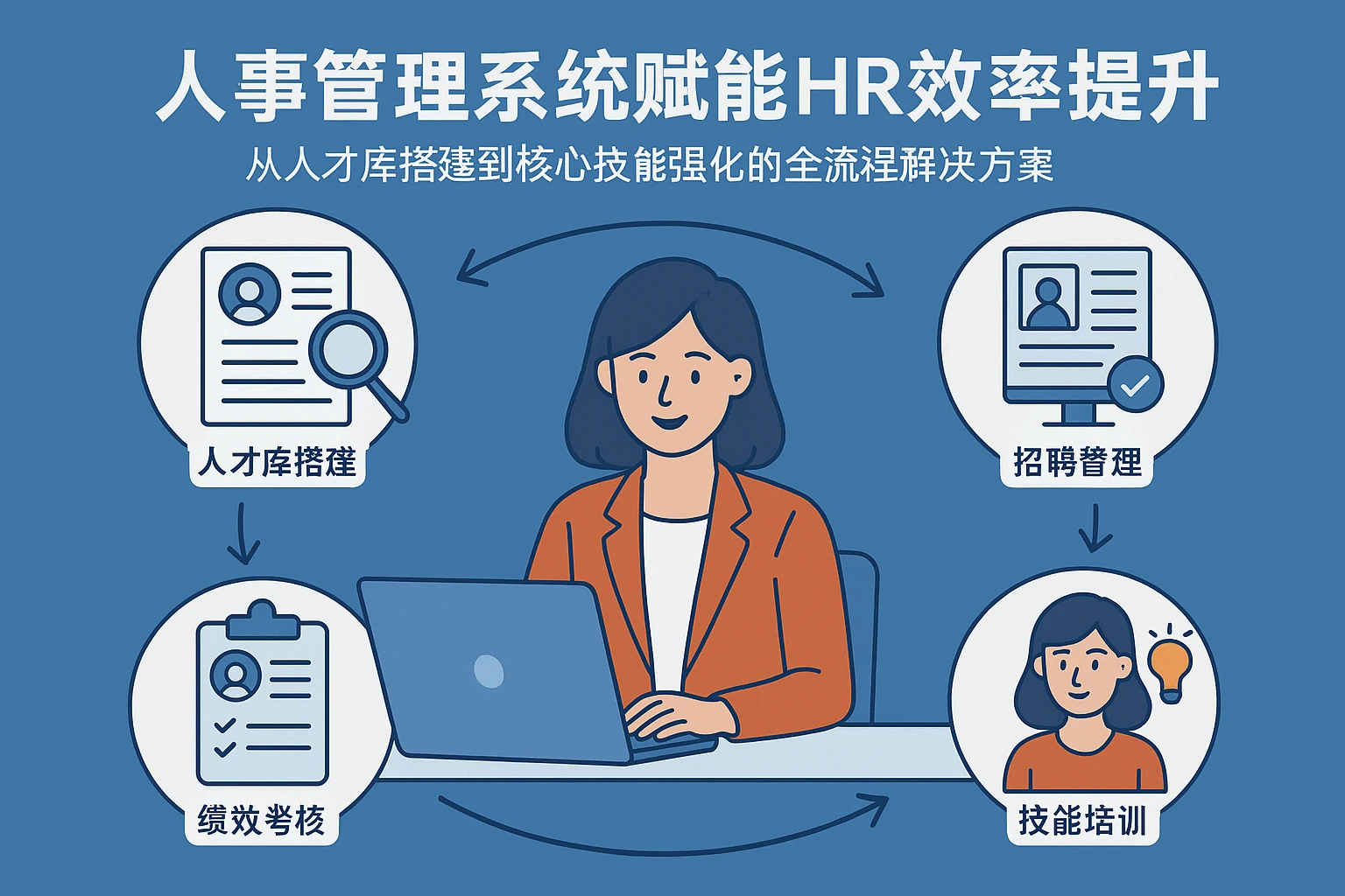 人事管理系统赋能HR效率提升：从人才库搭建到核心技能强化的全流程解决方案