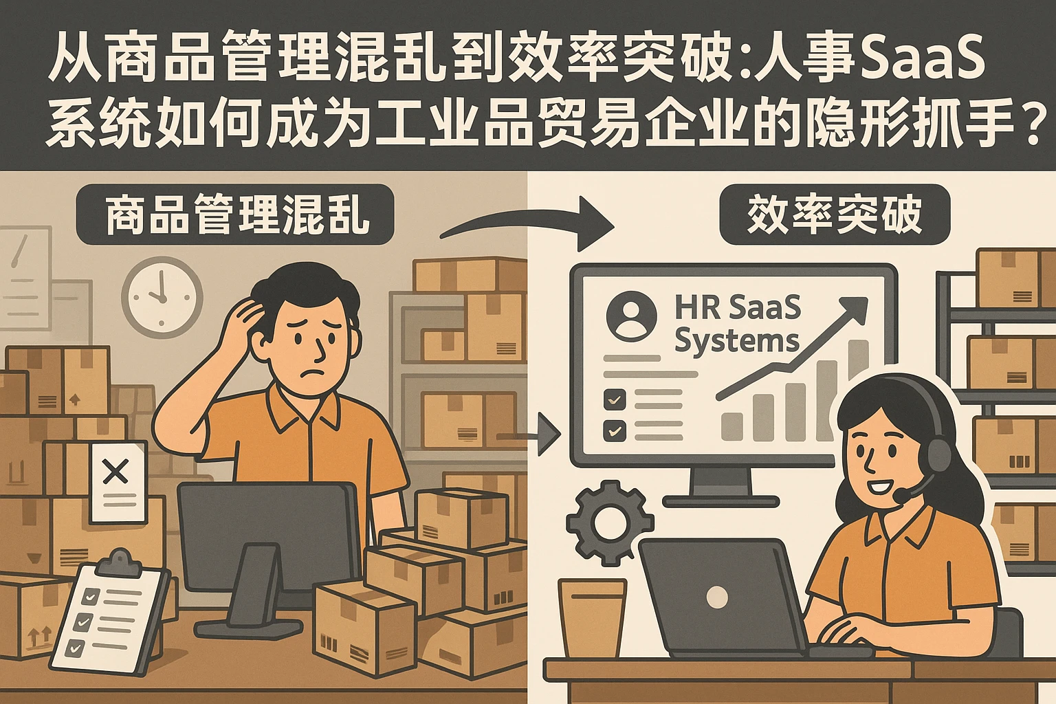 从商品管理混乱到效率突破:人事SaaS系统如何成为工业品贸易企业的隐形抓手?
